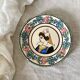 Quimper Breton plate and flowers