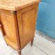 Empire style bedside table marble top