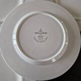 Villeroy and Boch Set of 6 flat plates, Kimono Château model