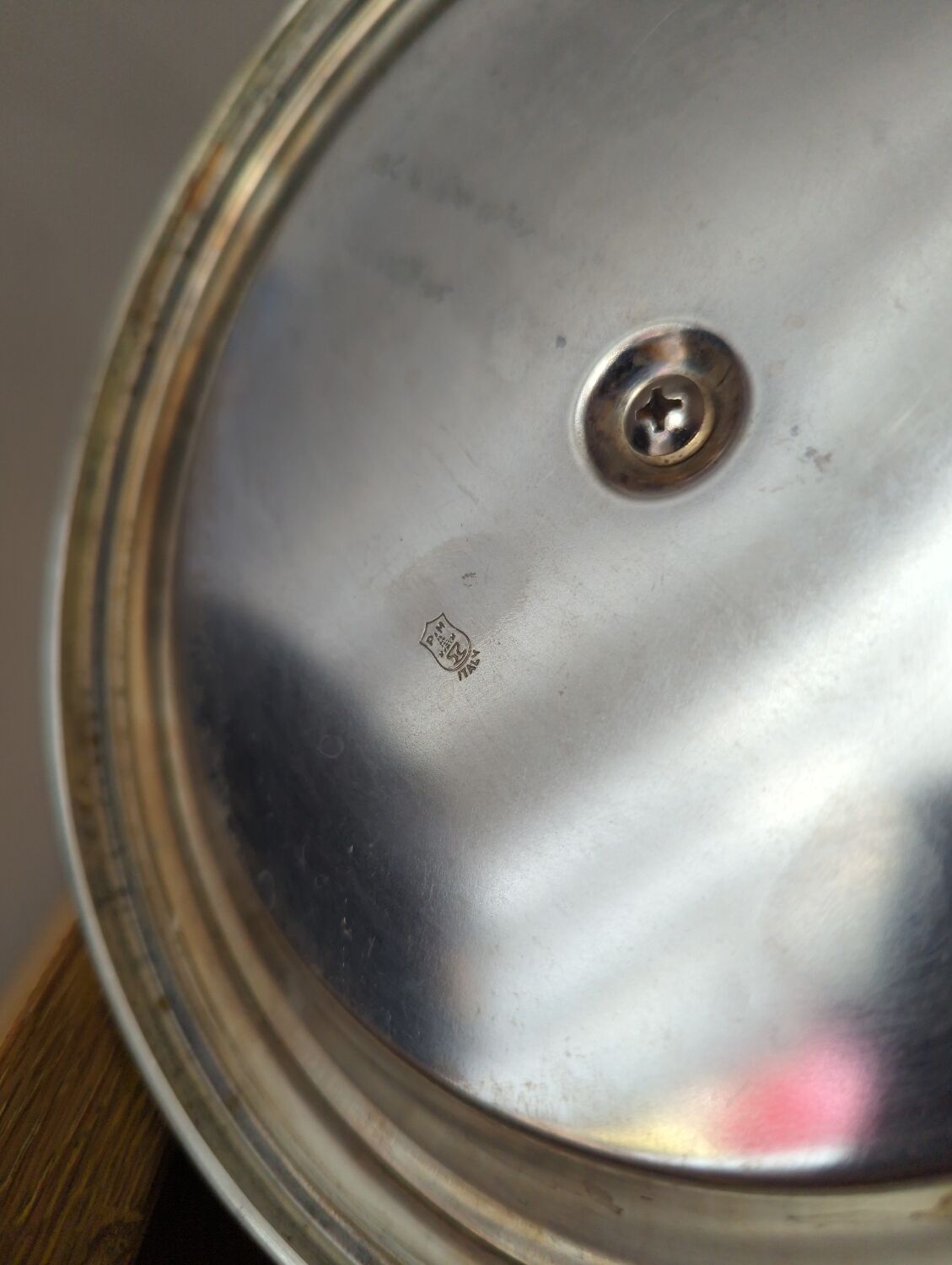 Silver metal ice bucket