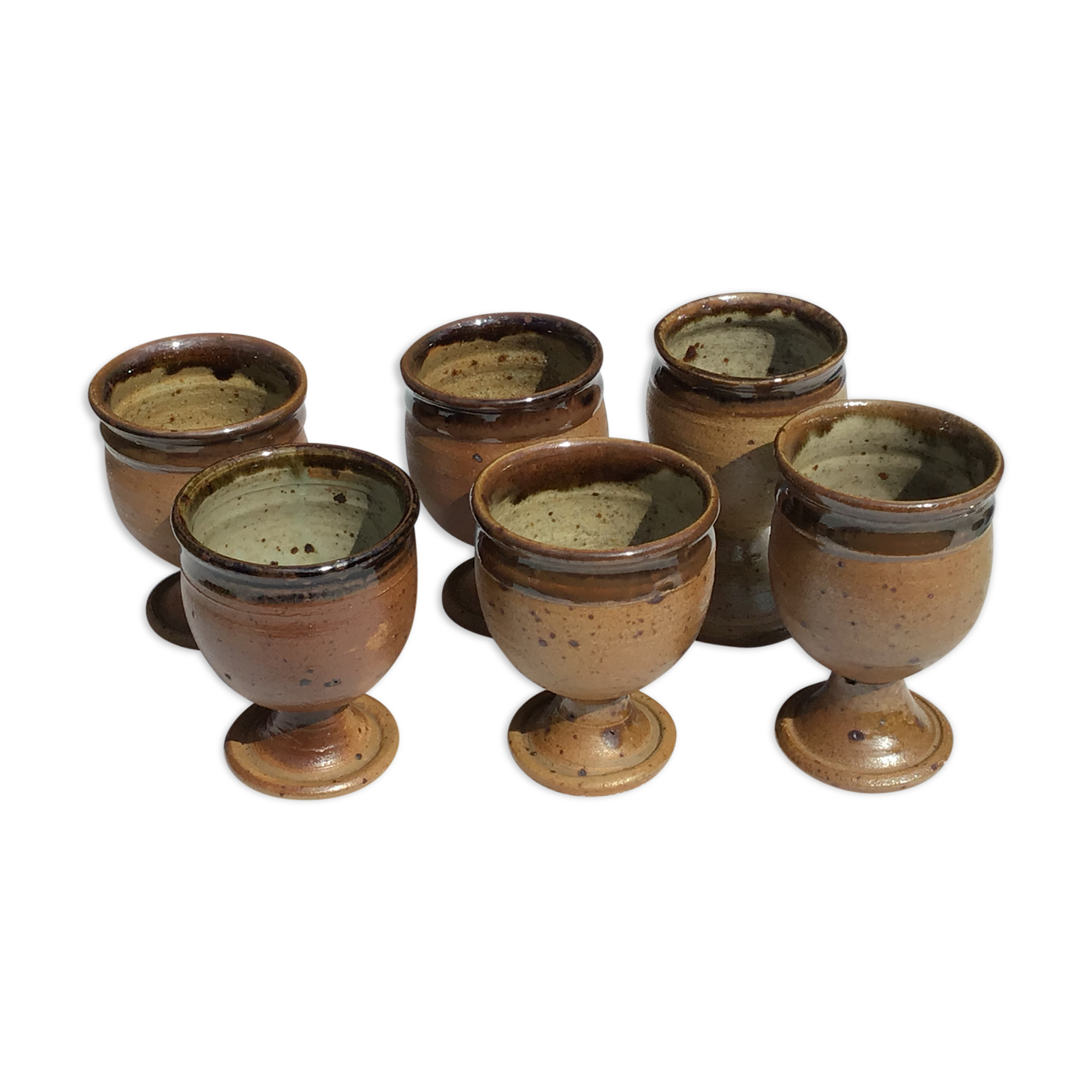 6 cups sandstone P.Digan La Borne pyrite