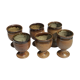 6 tasses grès P.Digan La Borne  pyrite