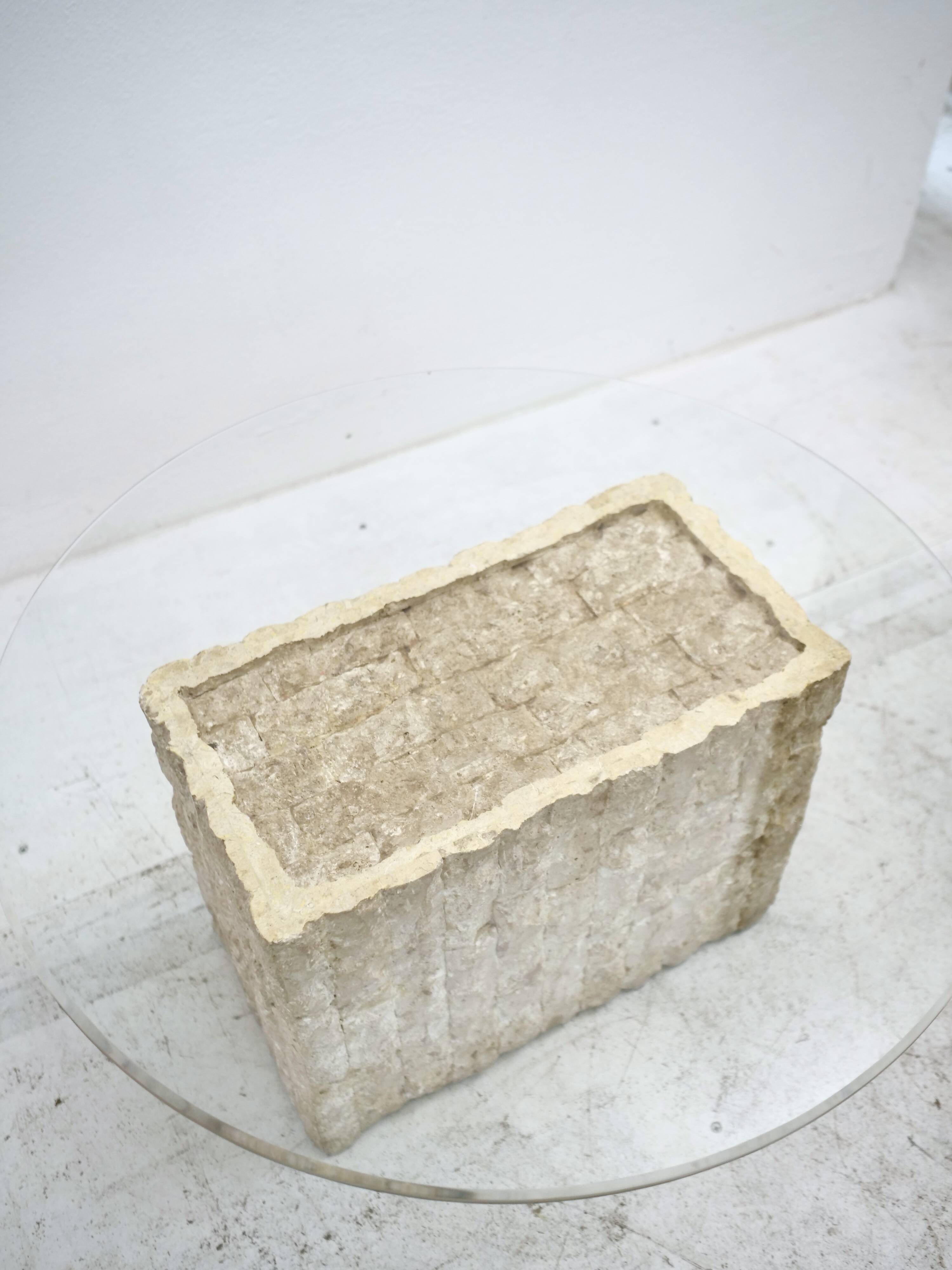 side table in travertine
