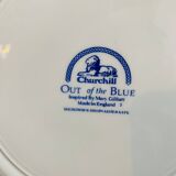 Set of 2 Vintage Churchill Out of the Blue Plates Inspired by Mary Gilliatt