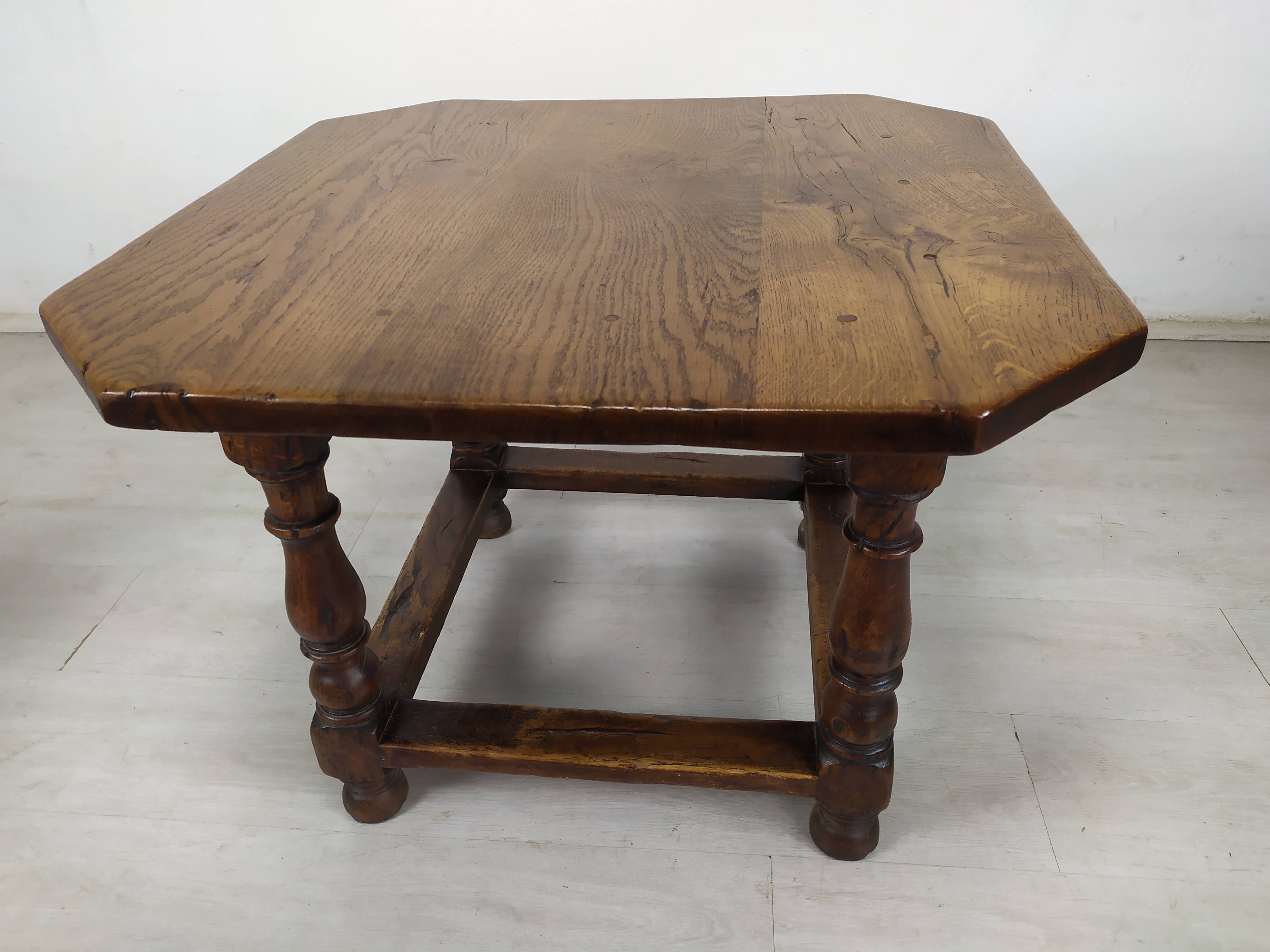 Rustic oak coffee table