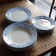 Rare plate service 6 people "Récamier" U&C Sarreguemines and Digoin late nineteenth °