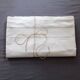 Drap ancien brode main début XXé