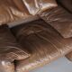 Maralunga Leather Armchairs by Vico Magistretti for Cassina, 1973