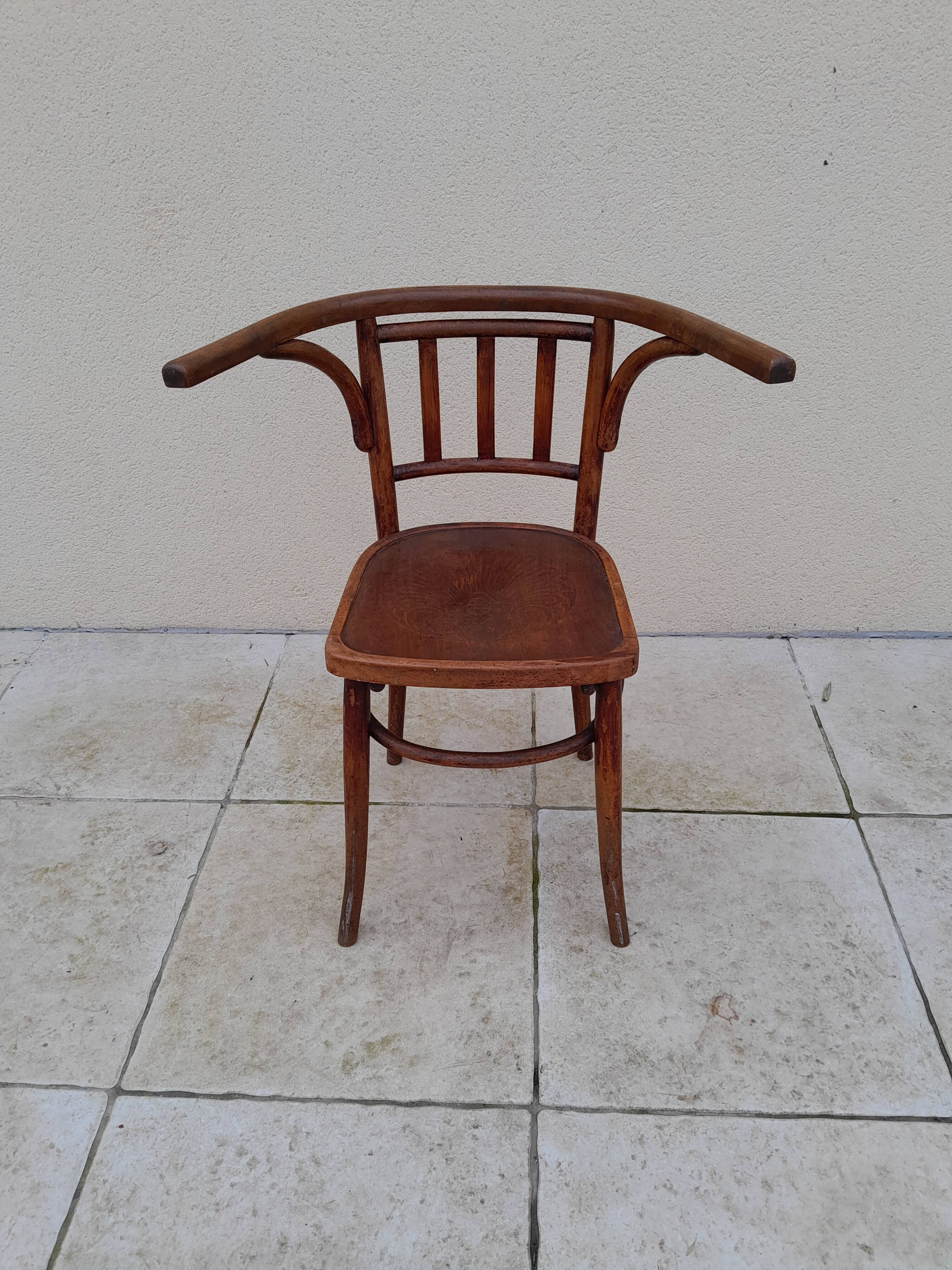Armchair bistro chair emile cambier old 1900