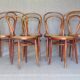6 bistro chairs N° 14 canned, by Turpe Dresden 1890