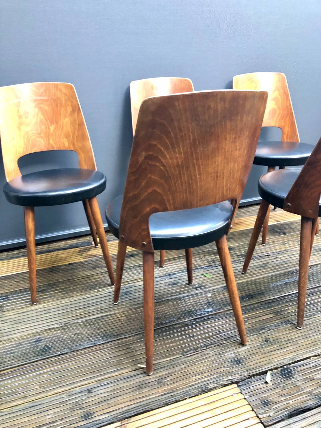 Set de 5 chaises Baumann Mondor