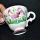 COQ coffee cup in earthenware from Saint-Clément - hand-painted decor Faïencerie de l'Est