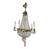 Chandelier with tassels montgolfiere 10 bulbs ref je