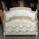 Bed patina style Louis xv, 140x190 cm, year 30
