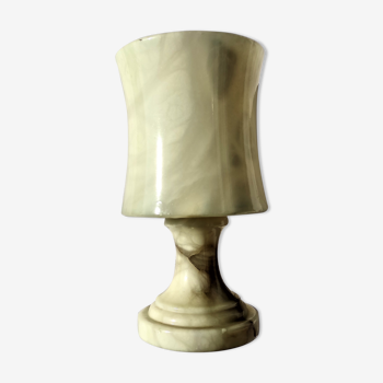 Lampe de table complète en albâtre vers 1950/1960 ancienne