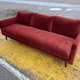 Velvet sofa