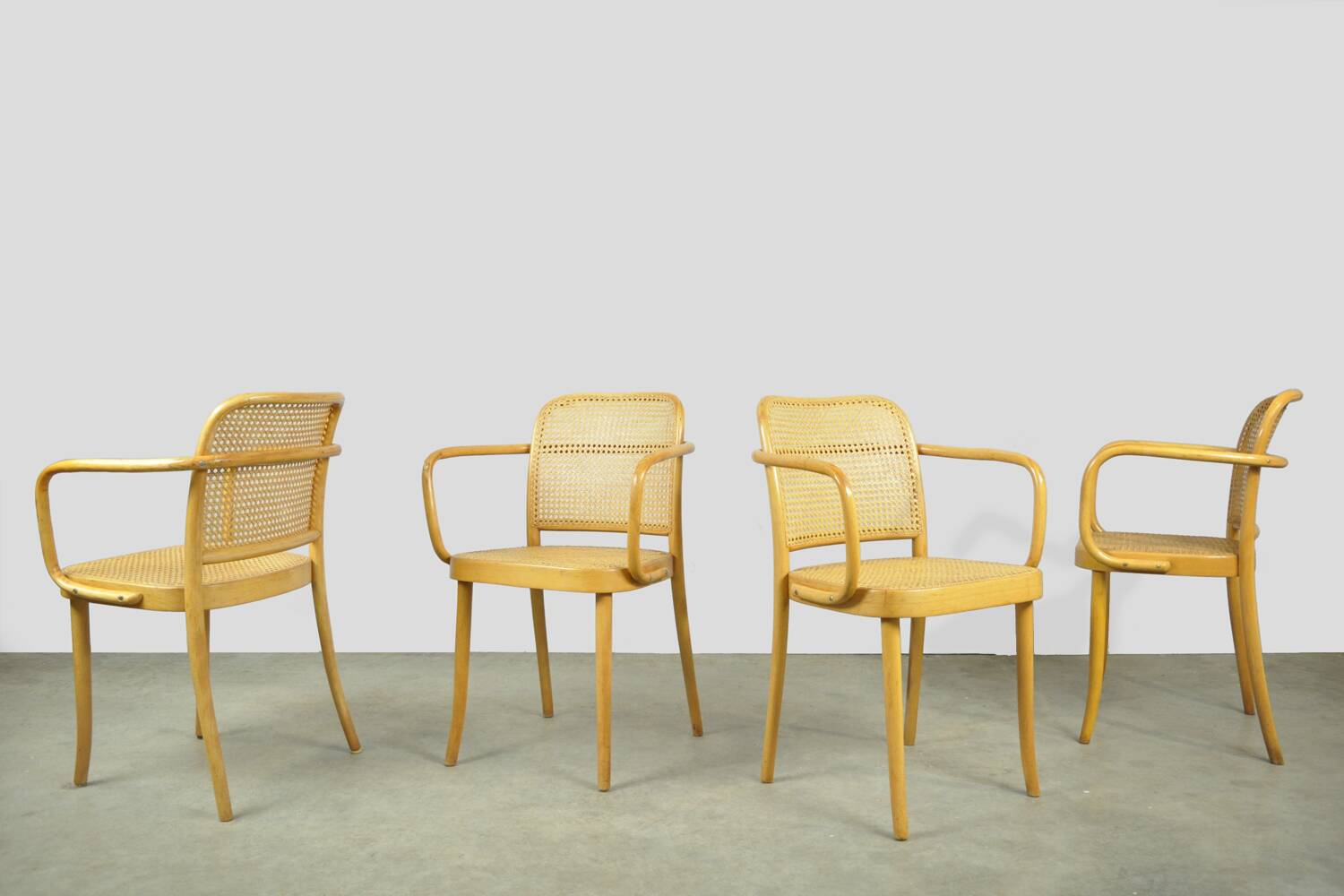 Vintage chairs by Joseph Hoffmann 1950s, Poland