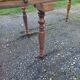 19th century walnut 6 leg table, opening