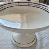 Cake dish with stand Sarreguemines model Poitou