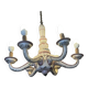 Antique chandelier in eastern faience, to be re-electrified, sold dismantled circa 1930