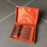 Set of silver-plated cake forks