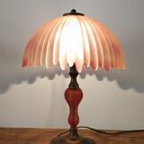 Kaelle lamp in glass paste and brass.