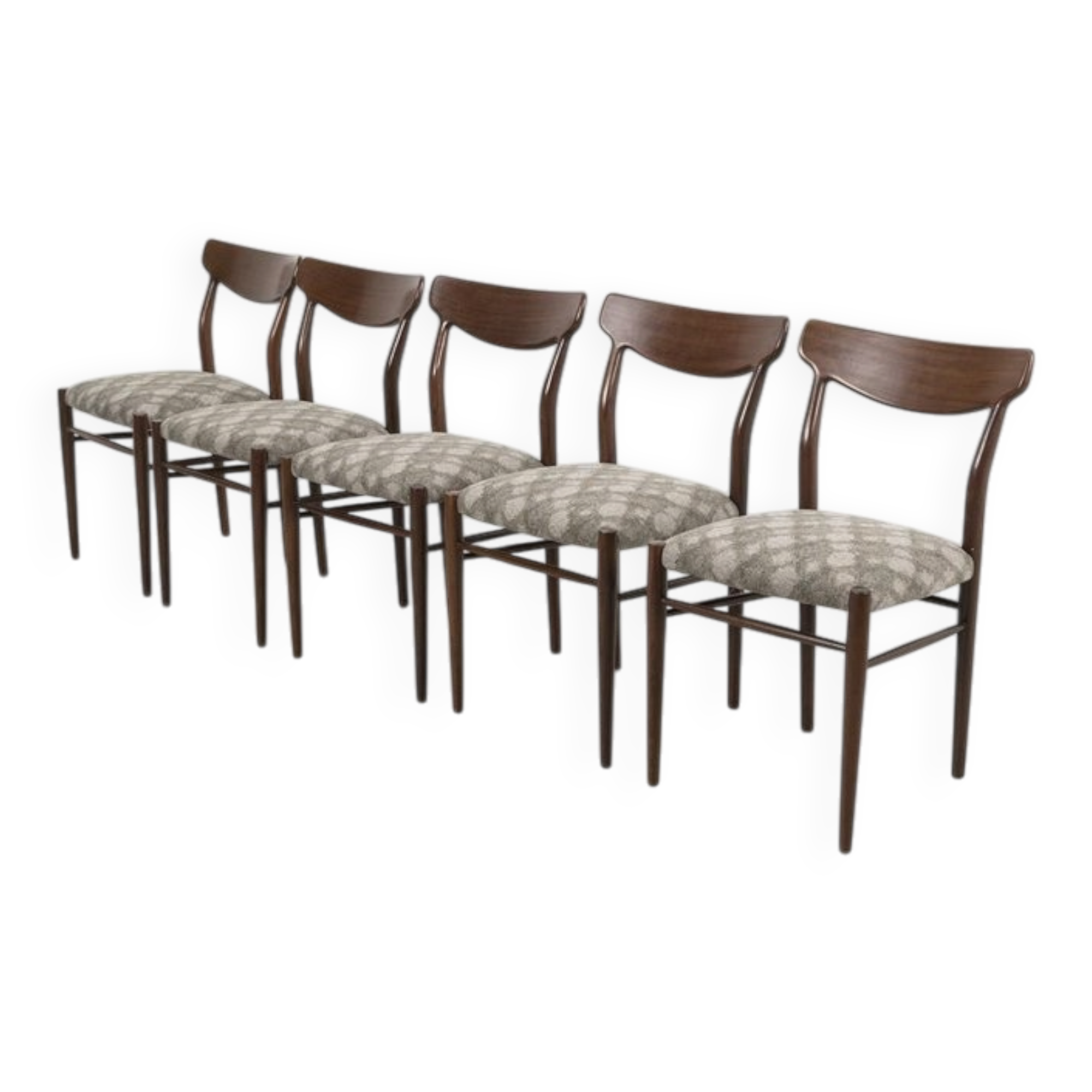 Chaises vintage de Lübke, ensemble de 5