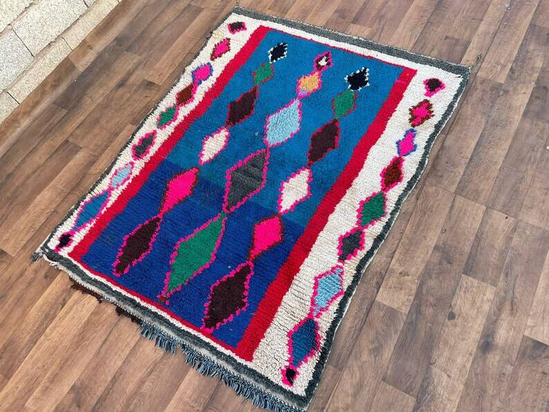 Handmade Berber wool rug 150/250cm