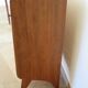 Cabinetmaker's chest of drawers - 4 drawers - golden oak - with oblique profile - compass feet - 1950