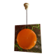 Orange ball chandelier, vintage pendant light, from the 70s