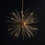 Chandelier ceiling light, antique (AC, Brass)