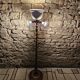 Lampadaire bois touné  Art Déco 1960