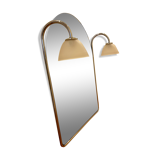 Vintage mirror with built-in light  70x91cm