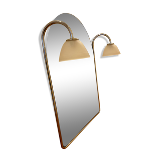 Vintage mirror with built-in light  70x91cm