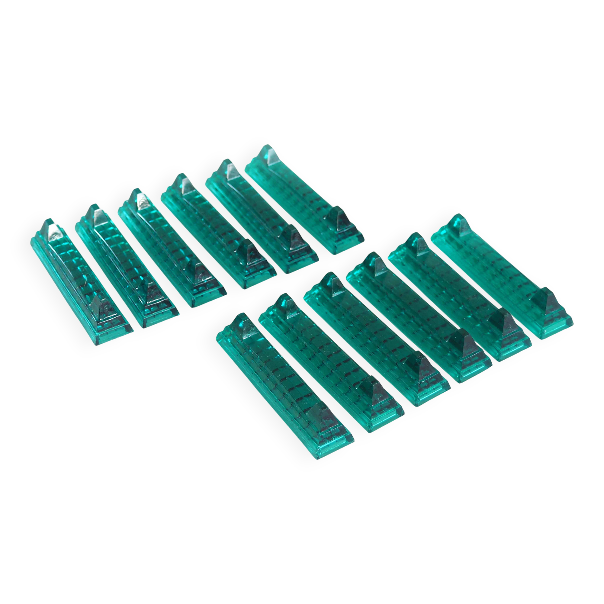 Set of 12 glass knife holders