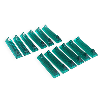 Set of 12 glass knife holders