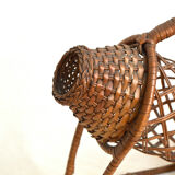Rattan bottle holder