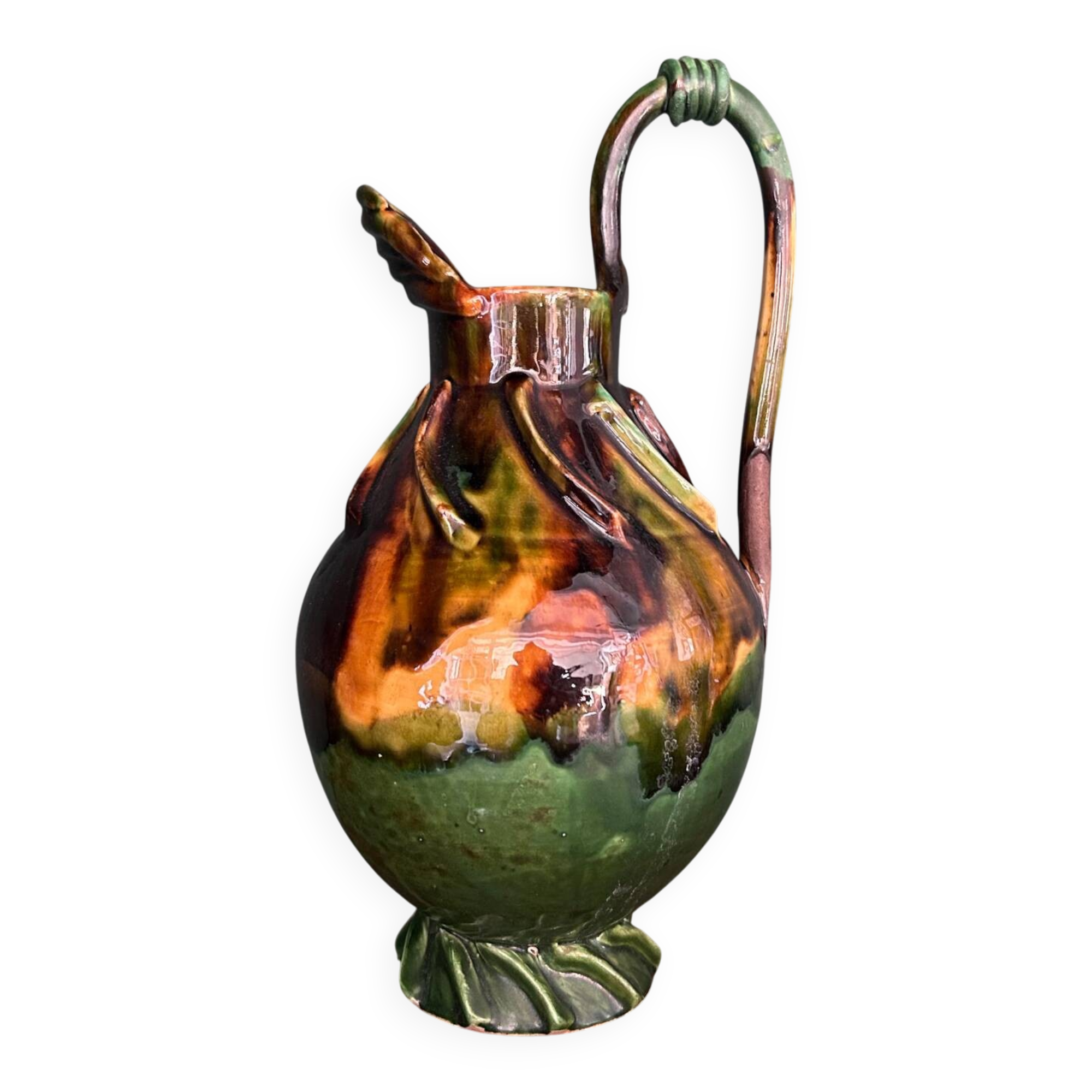 Large Provençal jug signed AC