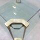 Table basse en verre design vintage Peter Ghyczy 'pur luxe'
