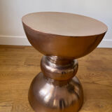 Tabouret tabouret en acier bronze