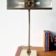 1970s brass banker’s desk lamp