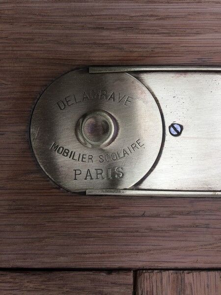 Pupitre d'école double Delagrange Paris