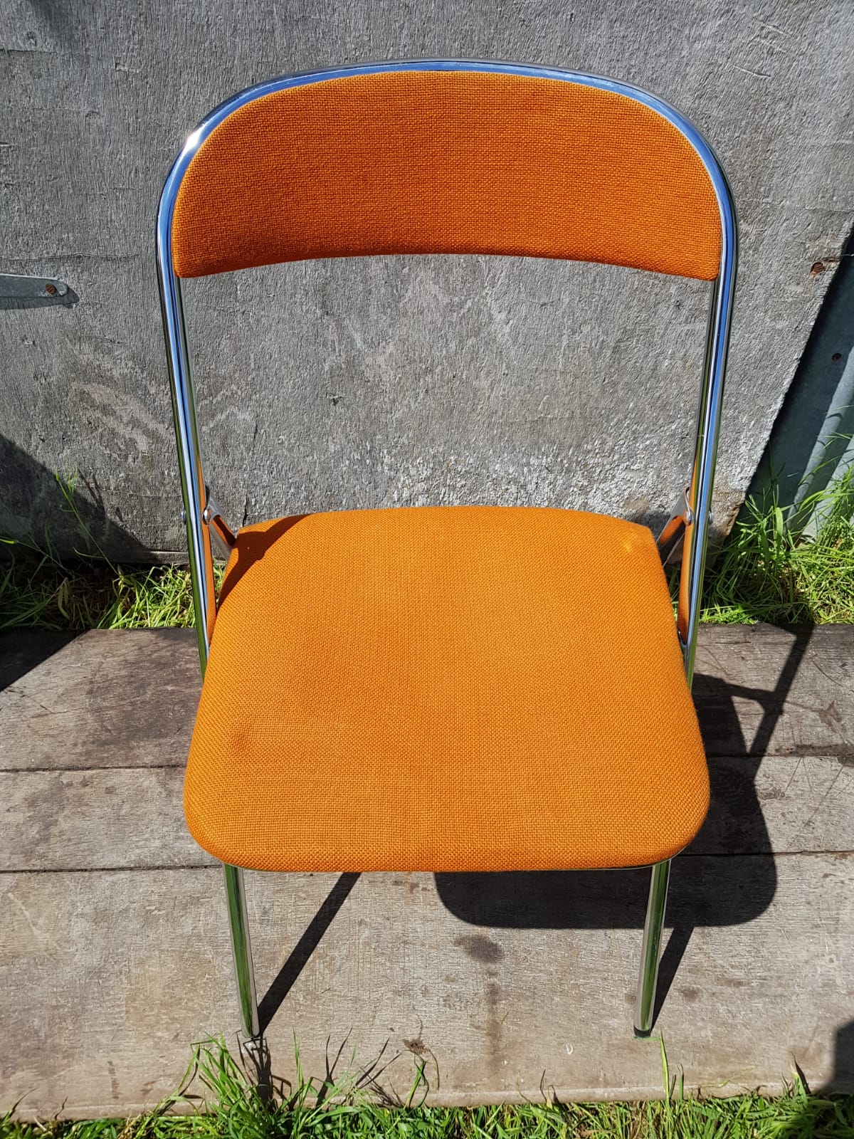 Former lafa aurillac metal chromé pliante chairs