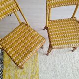 Rattan bistro chairs