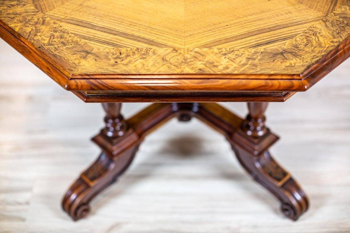 Antique Walnut Center Table, 1890s