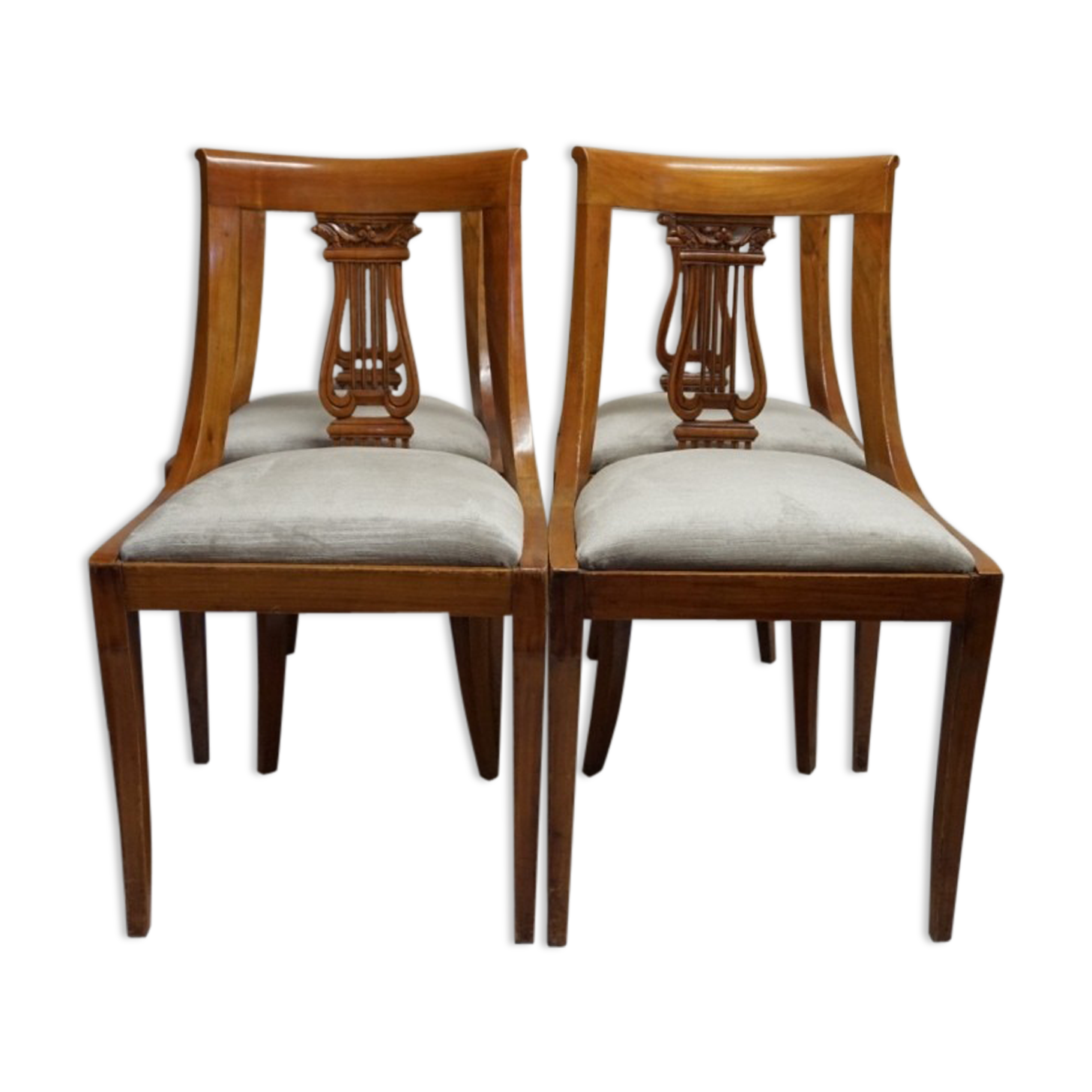 Lot de 4 chaises empire