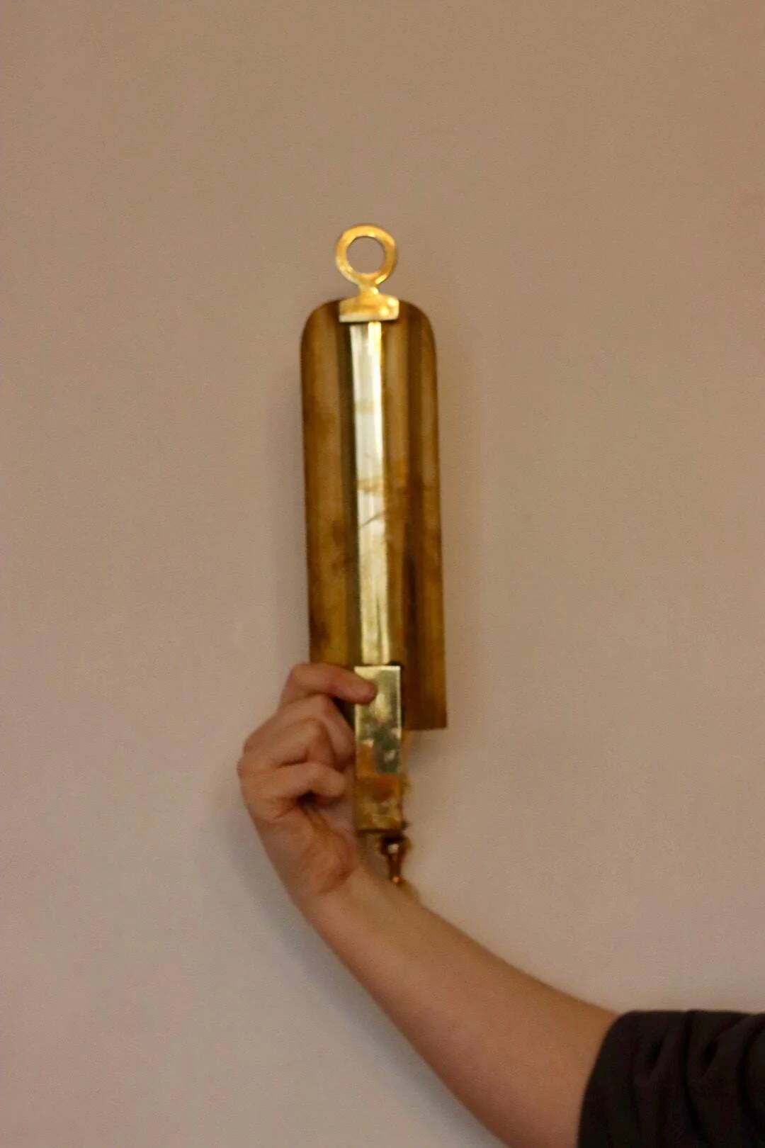 Pair of mid-century Swedish brass sconces