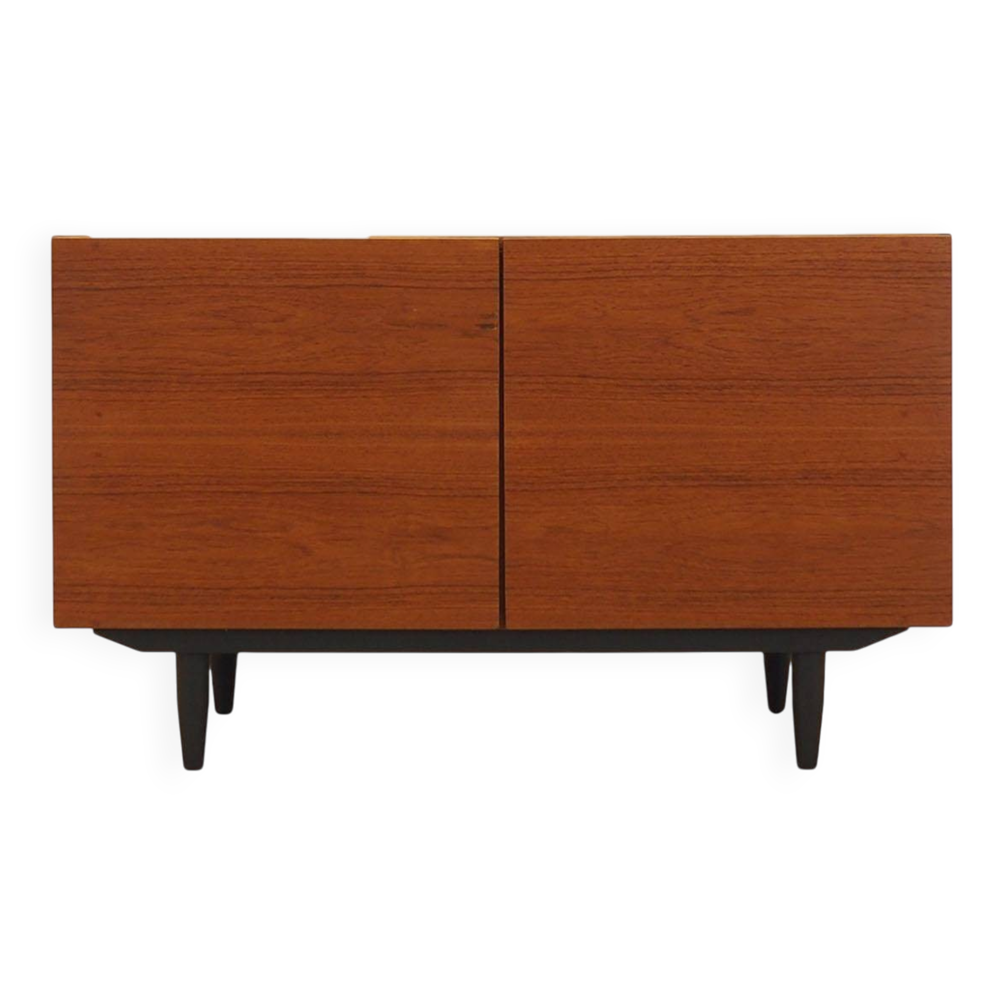 Danish teak cabinet with adjustable shelves, 1960s