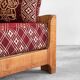 Sculptural lounge chair in solid oak from the 1940s.