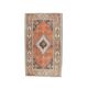 Turkish Vintage Handmade Wool Orange Rug 126x201